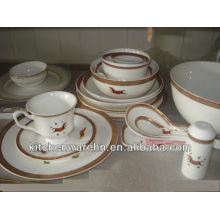 Haonai 210872 ceramic ware, porcelain tea cup saucer